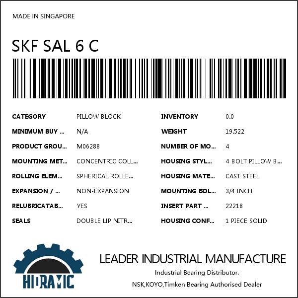 SKF SAL 6 C #1 image