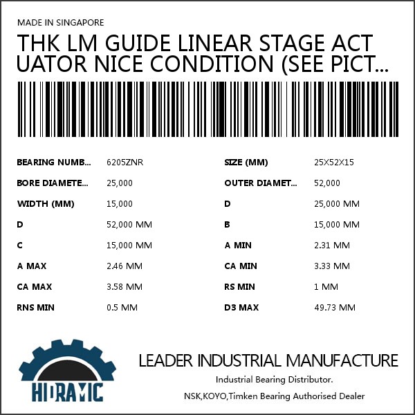 THK LM GUIDE LINEAR STAGE ACTUATOR NICE CONDITION (SEE PICTURES) #1 image