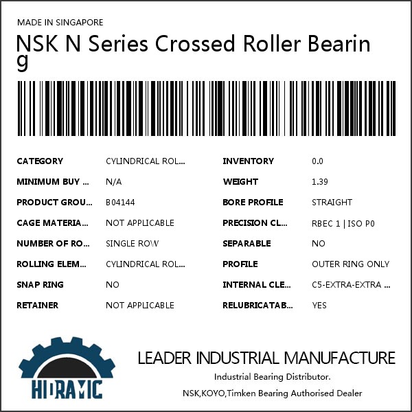 NSK N Series Crossed Roller Bearing #1 image