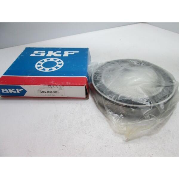 New SKF 6020-2RS1/HT51 Ball Bearing, ID: 100mm, OD: 150mm, Thickness: 24mm #1 image